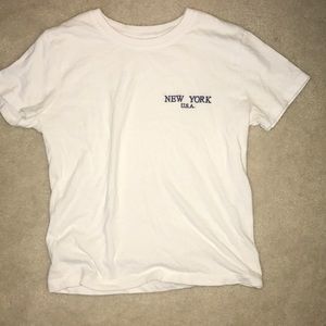 White New York USA Brandy Melville Tshirt